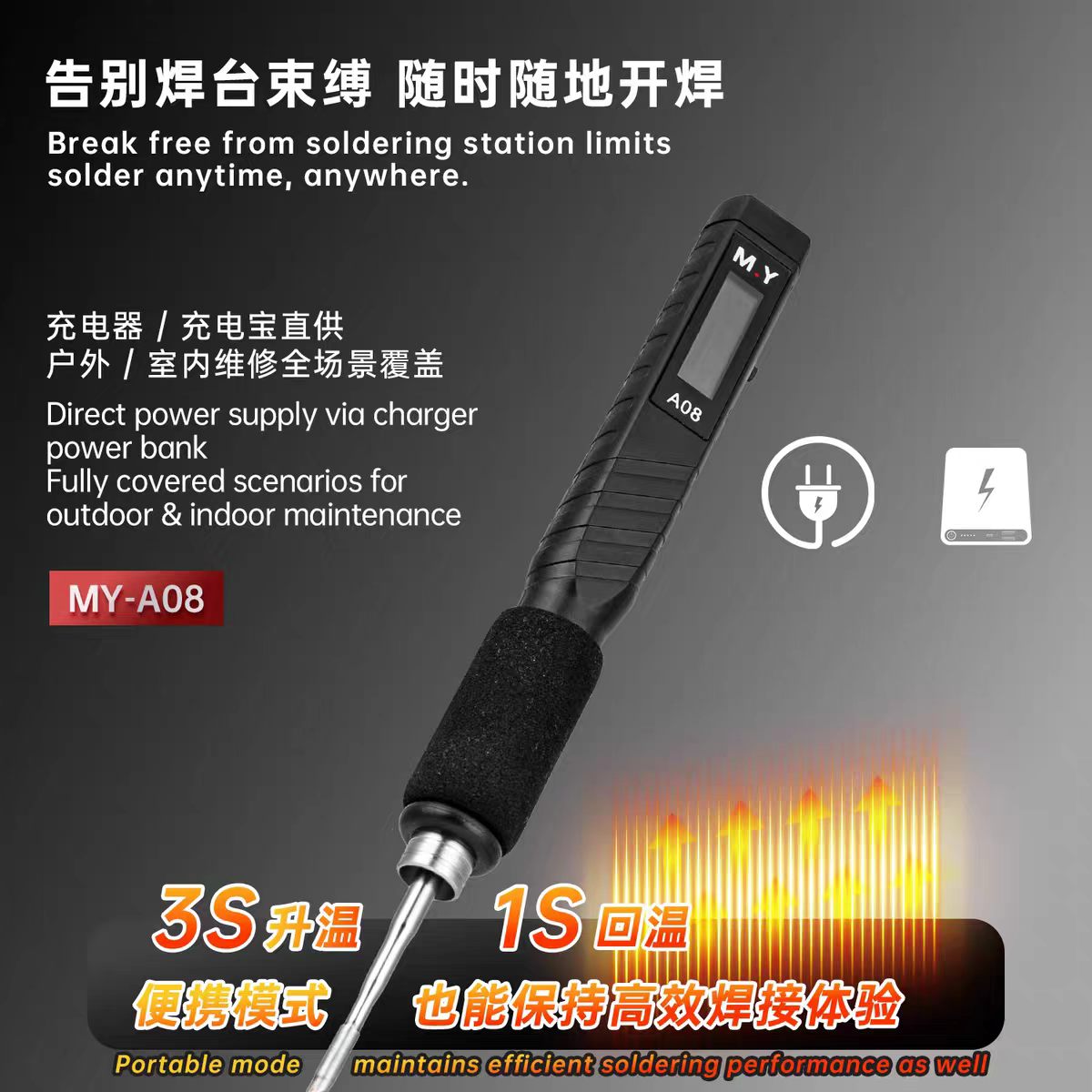 YCS MY-A08 USB-C Dijital Kayna - Electronics Repair In My Area incelemesi ve fiyatı