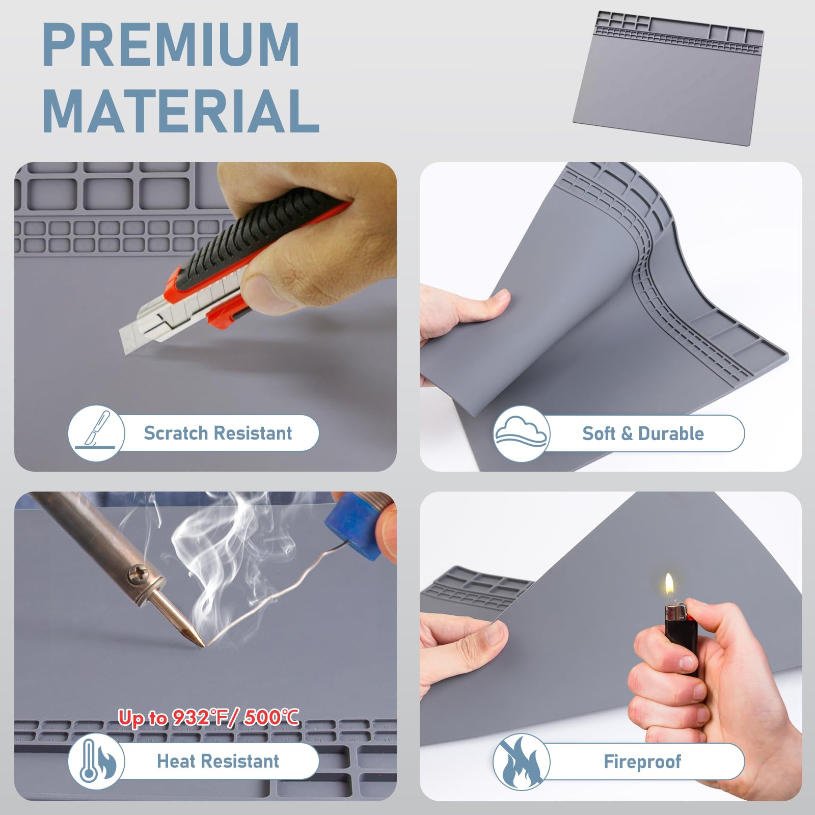 Manyetik Silikon Lehim Pedi 50 - Electronics Repair Mat incelemesi ve fiyatı